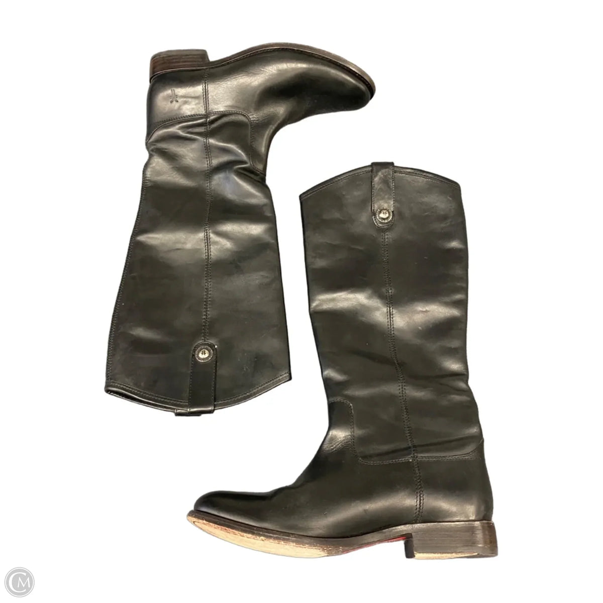 Boots Designer By Frye In Black, Size: 8.5