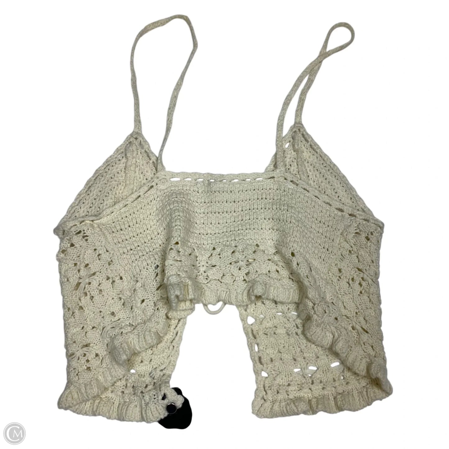 Top Sleeveless By American Eagle In Cream, Size: M