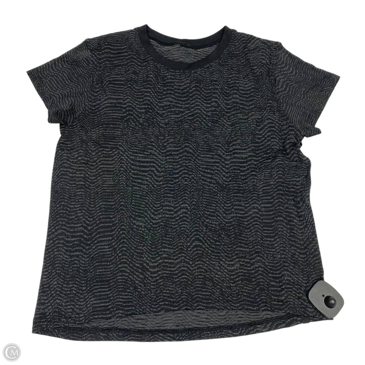 Athletic Top Short Sleeve Designer By Lululemon In Black, Size: S