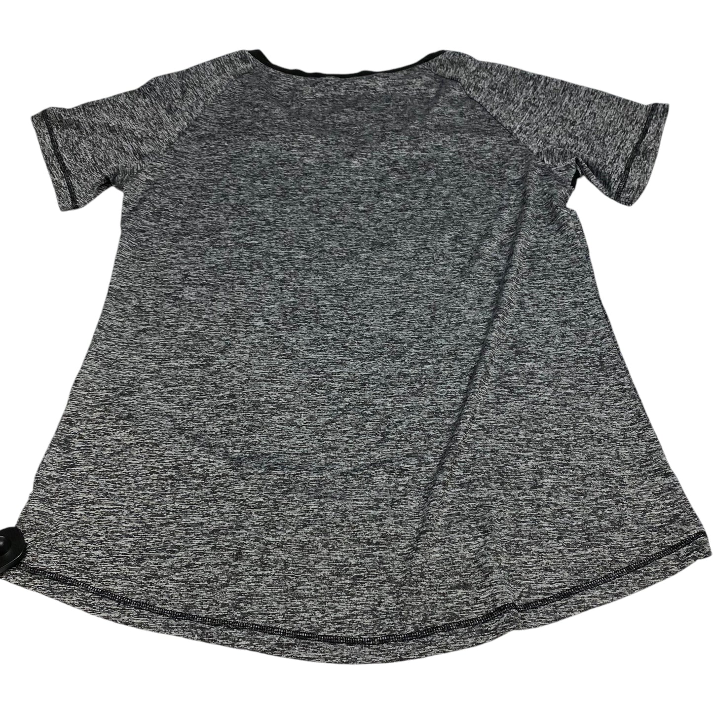 Athletic Top Short Sleeve By AxByCzD In Grey, Size: 2x