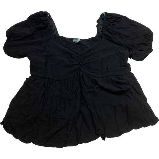 Top Short Sleeve By Arula In Black, Size: 2x