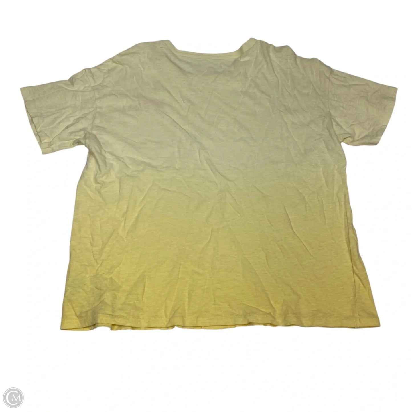 Top Short Sleeve Basic By American Eagle In Yellow, Size: Xs