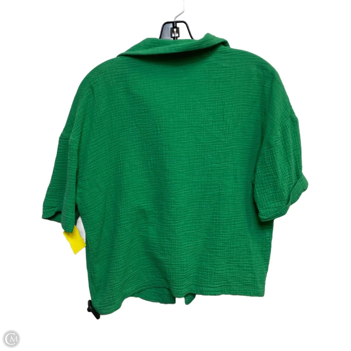 Top Short Sleeve By Shein In Green, Size: S