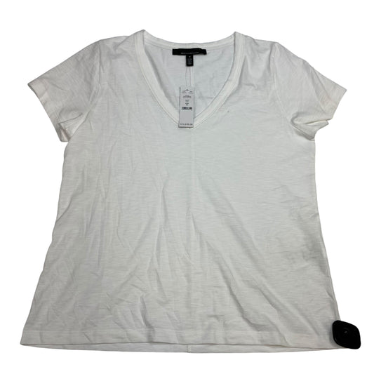 Top Short Sleeve Basic By White House Black Market In White, Size: M