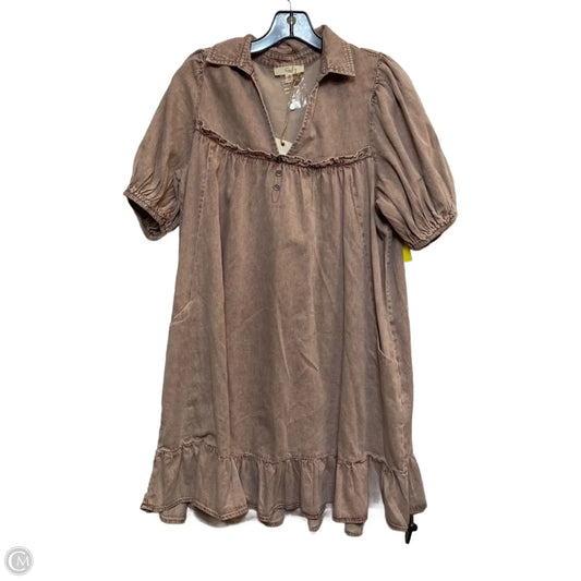 Dress Casual Short By Easel In Pink Denim, Size: S