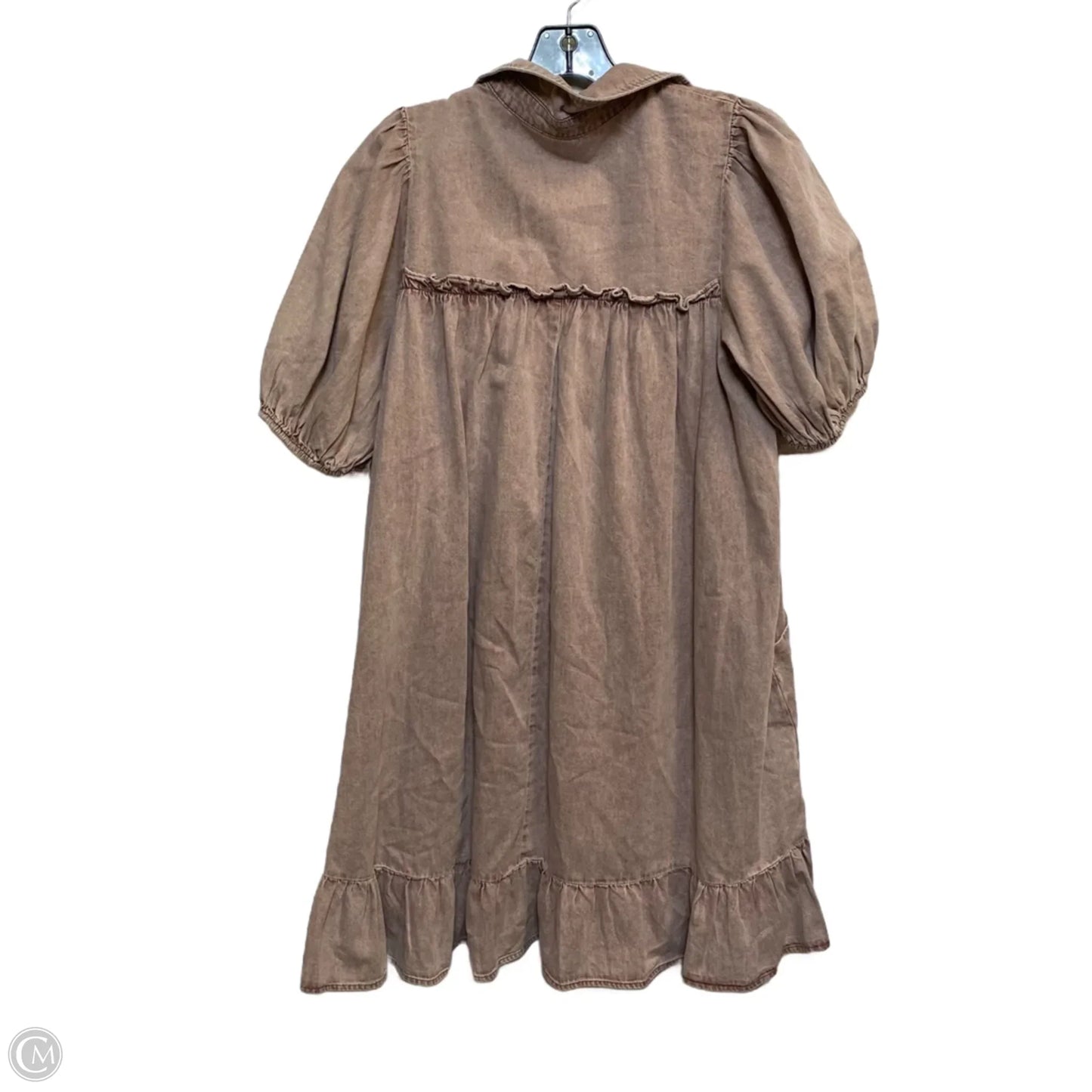 Dress Casual Short By Easel In Pink Denim, Size: S