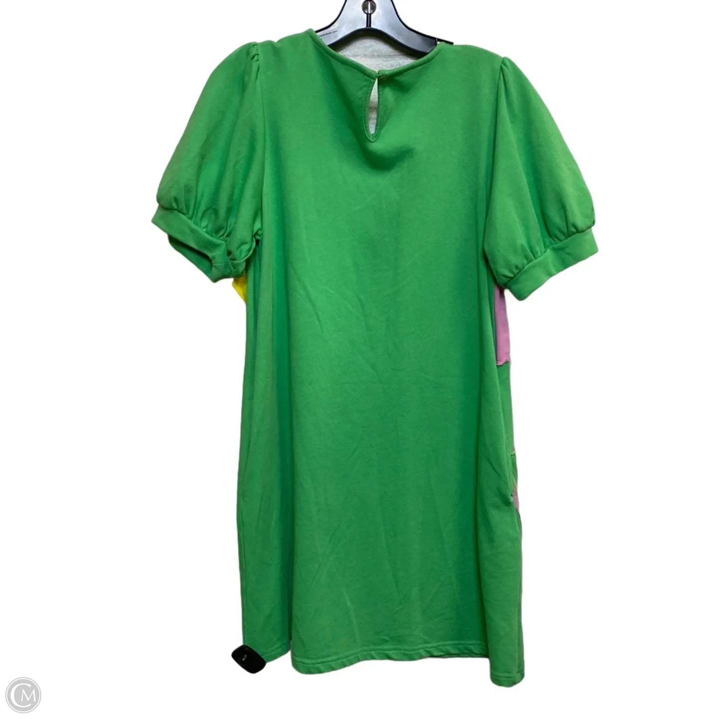 Dress Casual Short By Jodifl In Green & Pink, Size: S