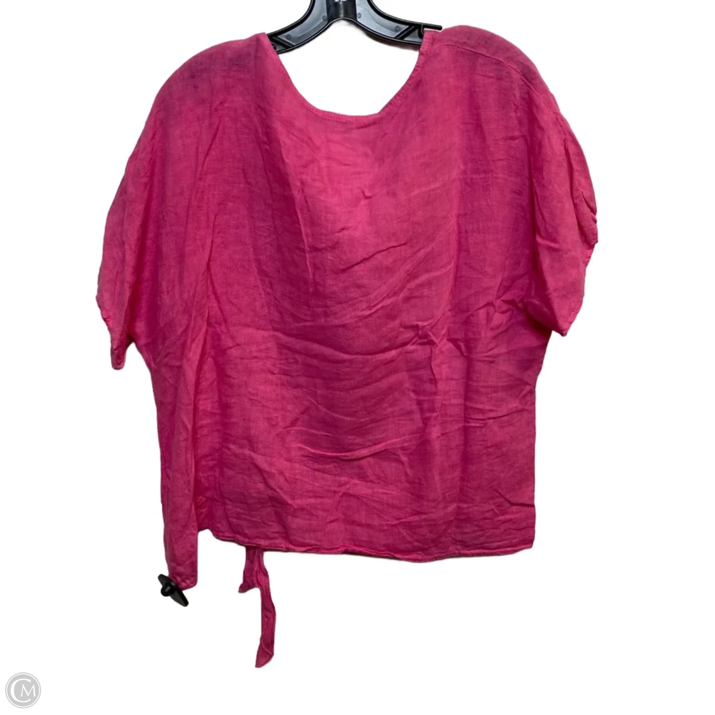 Top Short Sleeve By Tina Stephens In Pink, Size: Osfm