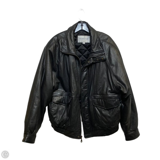 Jacket Leather By London Fog In Black, Size: Xl