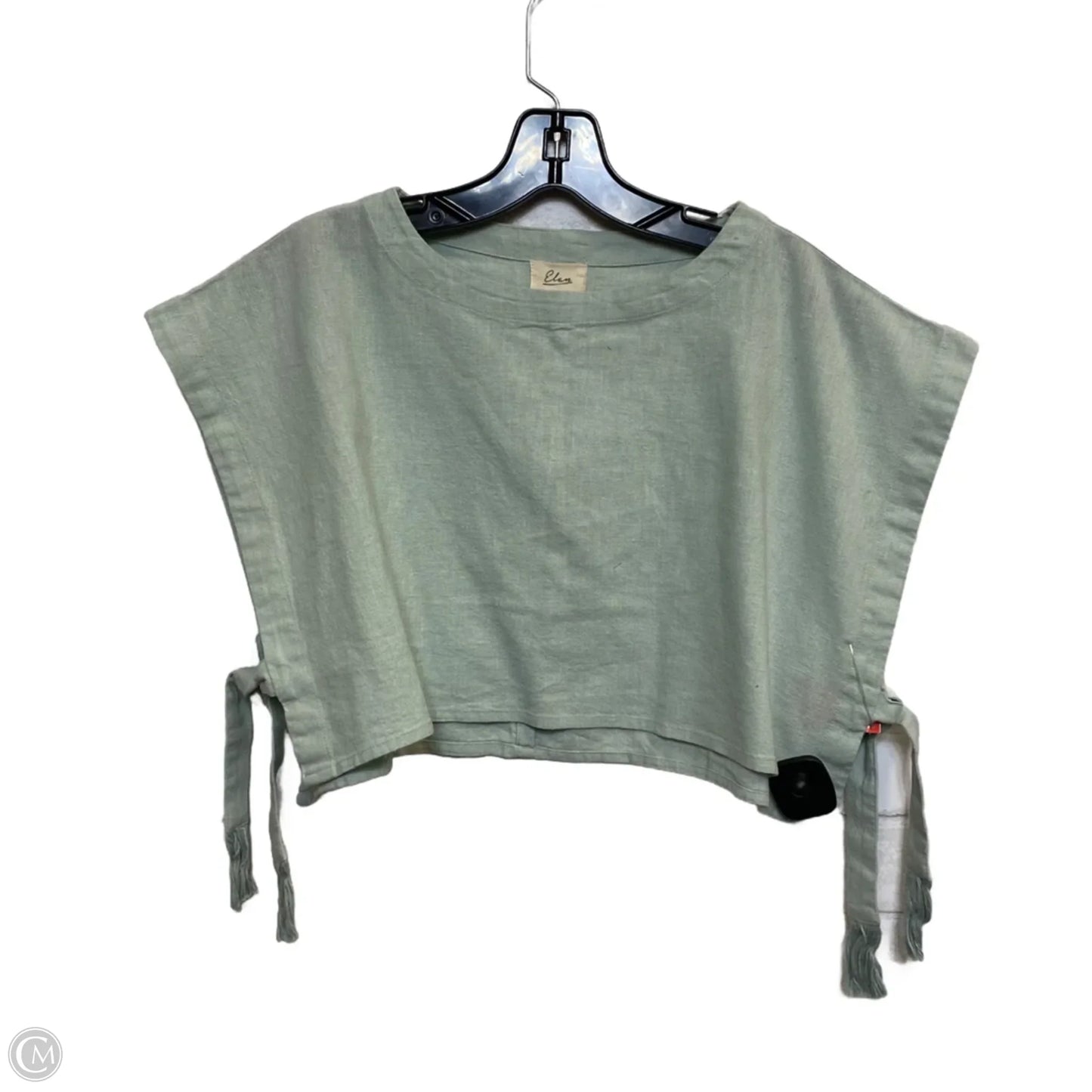 Top Short Sleeve By Elan In Green, Size: S