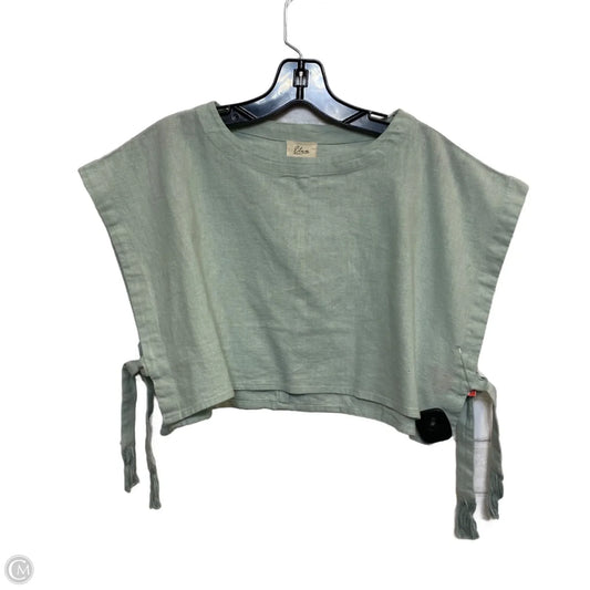 Top Short Sleeve By Elan In Green, Size: S