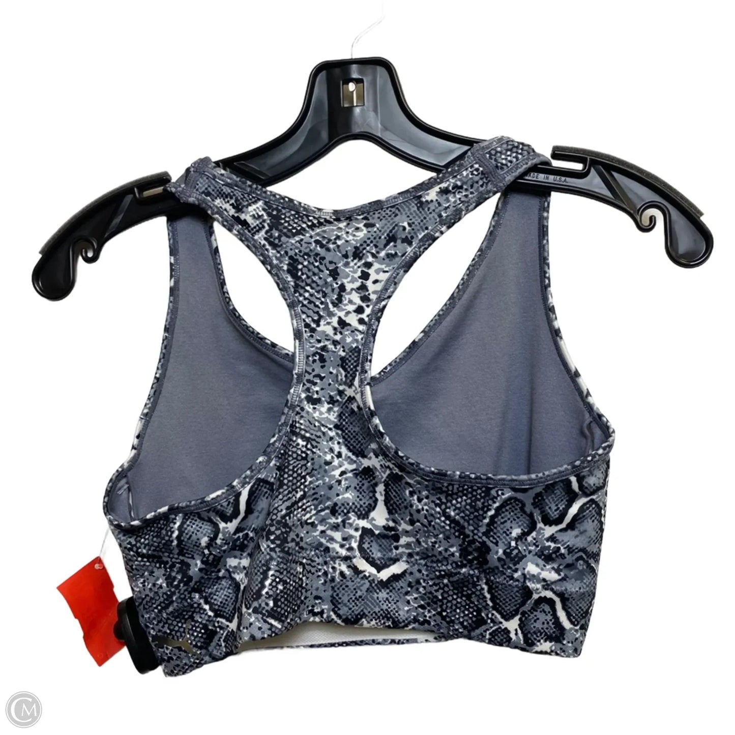 Athletic Bra By Puma In Grey, Size: M