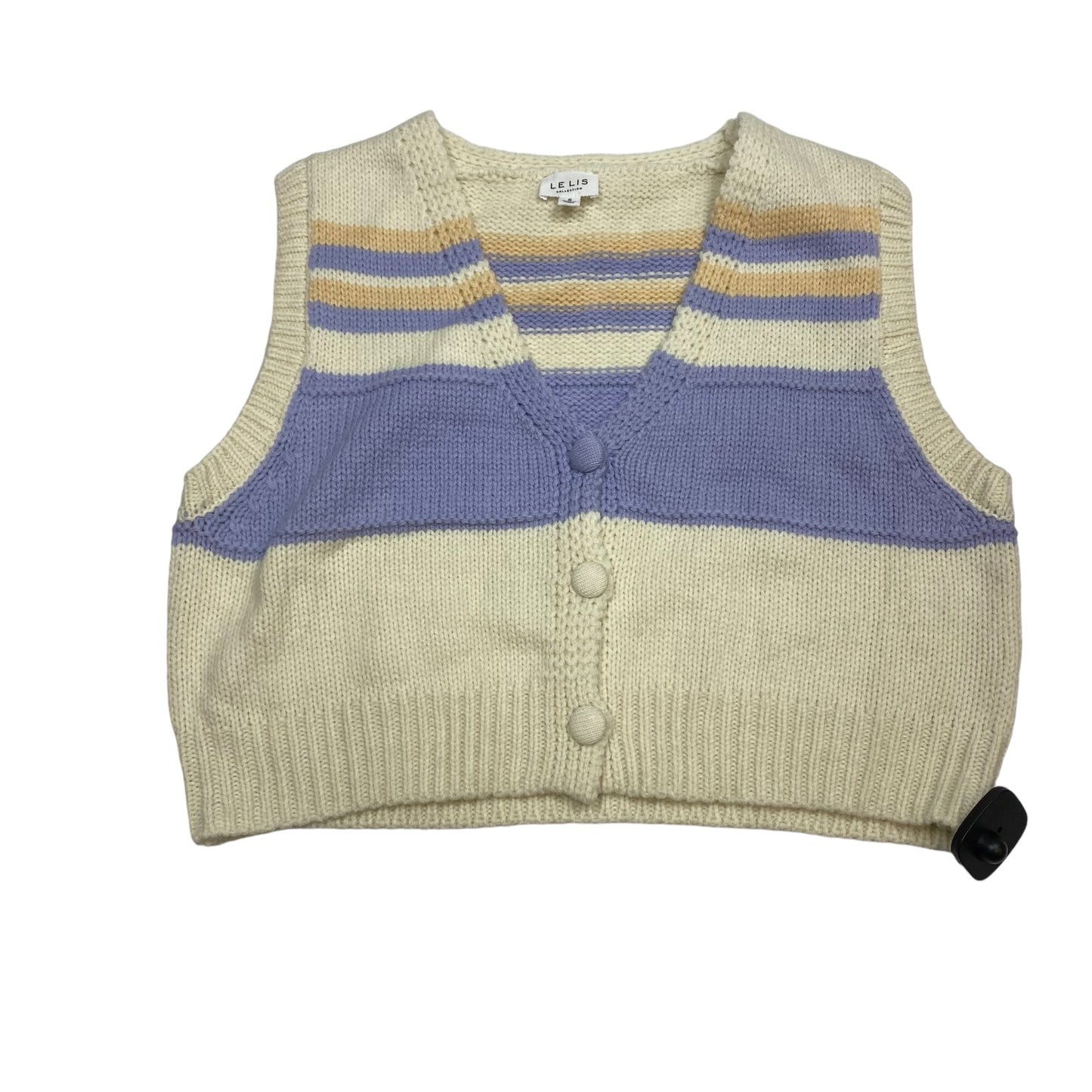 Vest Sweater By Le Lis In Cream, Size: S