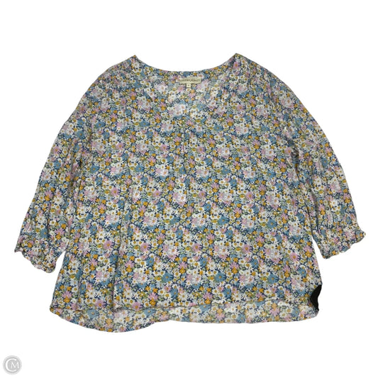 Top Long Sleeve By Cynthia Rowley In Blue & Pink, Size: Xl