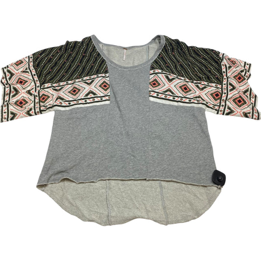 Top Short Sleeve By Free People In Grey, Size: S