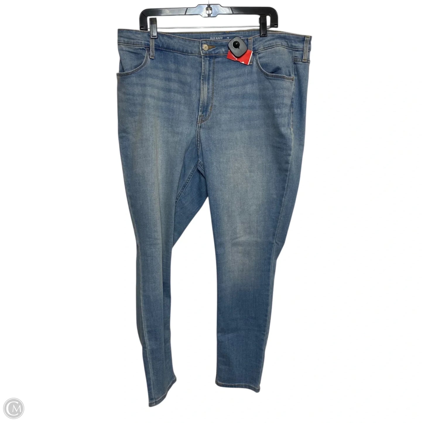 Jeans Skinny By Old Navy In Blue Denim, Size: 18