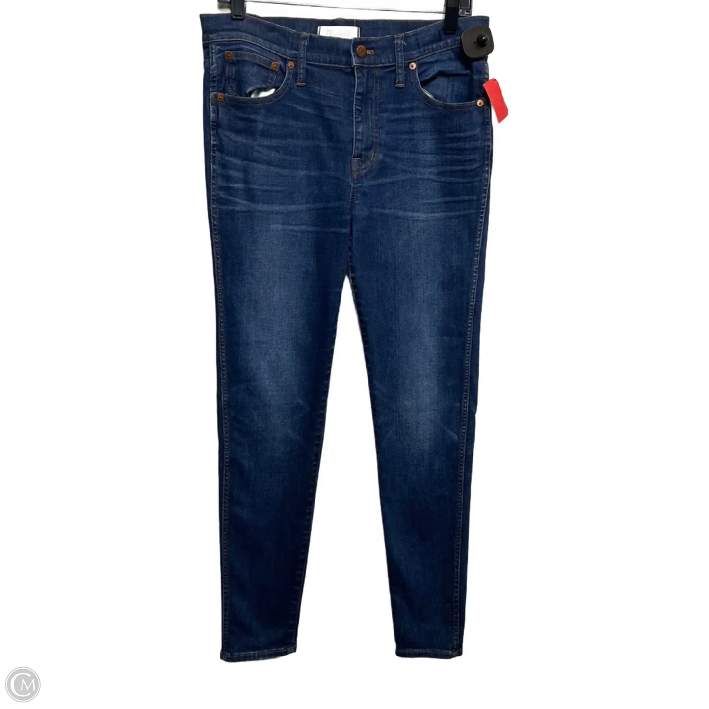 Jeans Skinny By Madewell In Blue Denim, Size: 12