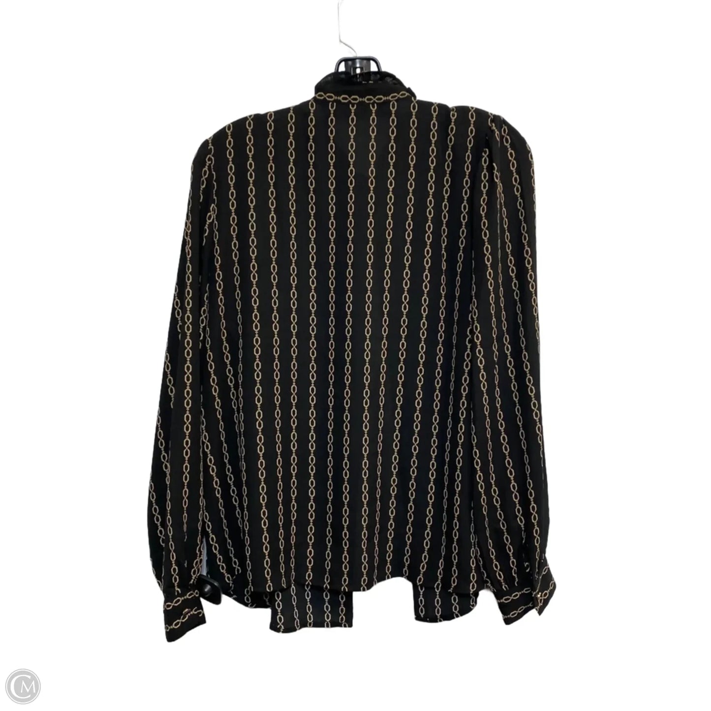 Top Long Sleeve By Ann Taylor In Black, Size: M