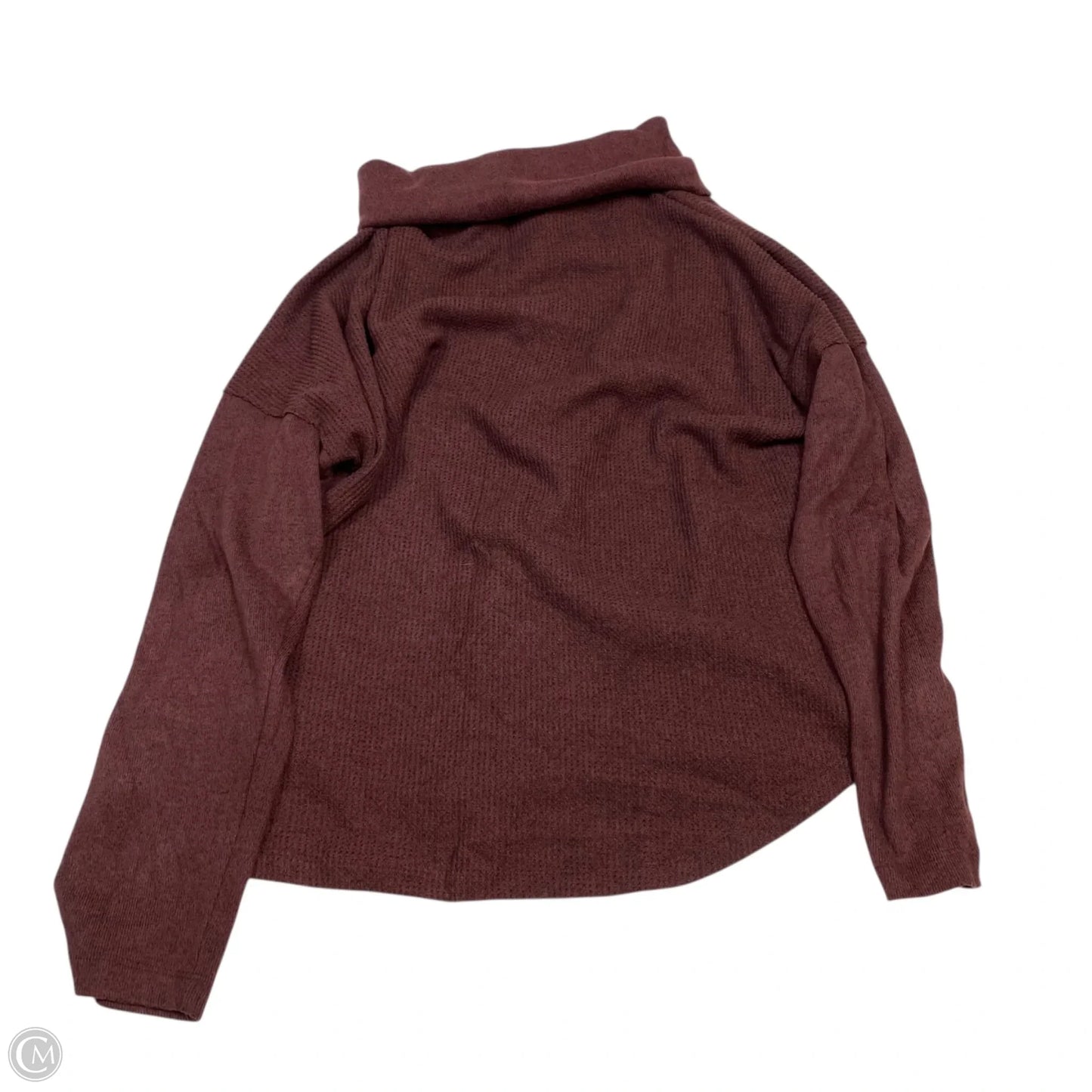 Top Long Sleeve By Time And Tru In Red, Size: 1x