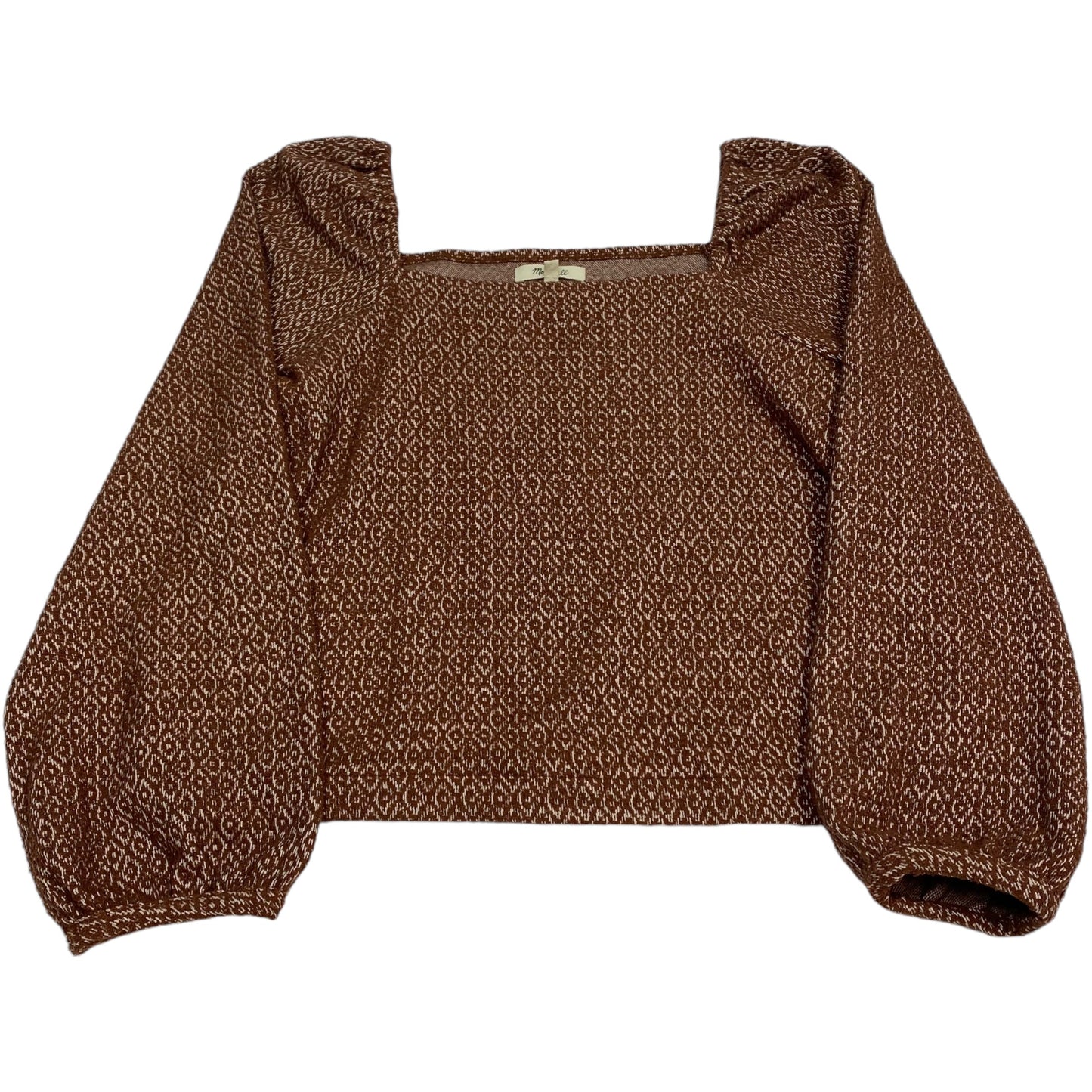 Top Long Sleeve By Madewell In Brown, Size: M