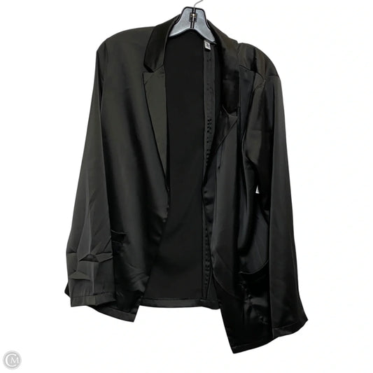 Top Long Sleeve By Glam In Black, Size: L