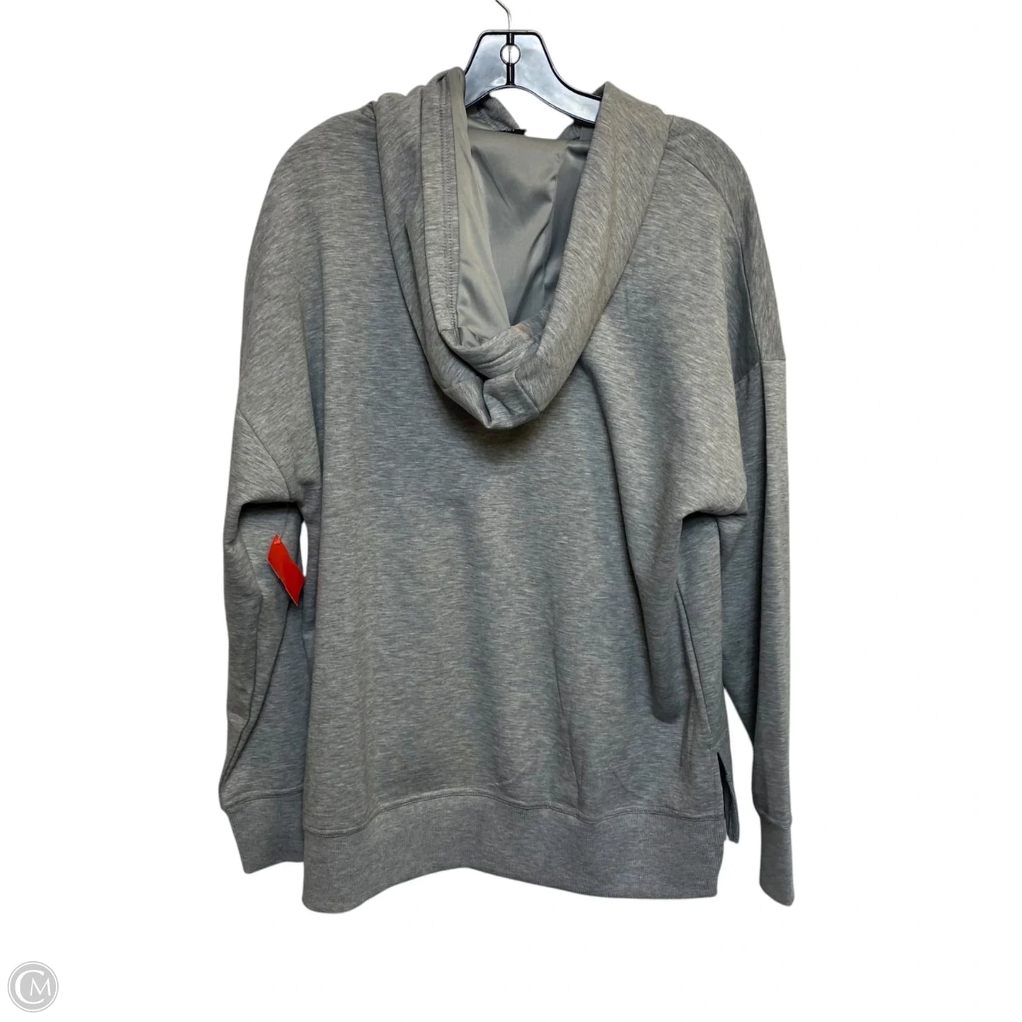 Athletic Sweatshirt Hoodie By Athletic Works In Grey, Size: L