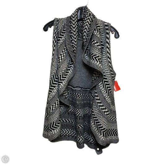 Vest Sweater By New Directions In Black & White, Size: L