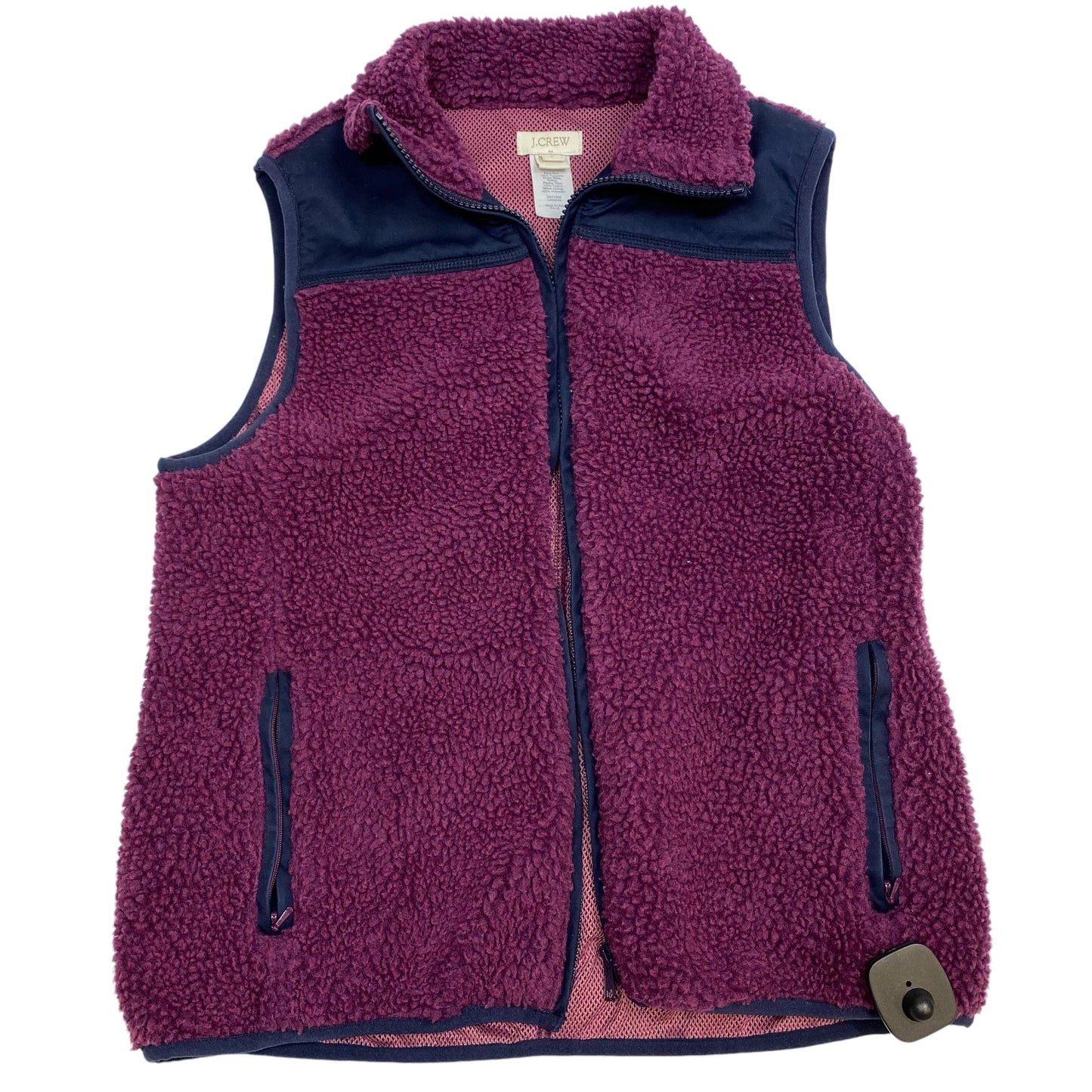 Vest Faux Fur & Sherpa By J. Crew In Purple, Size: S