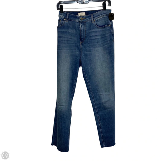 Jeans Straight By Loft In Blue Denim, Size: 10