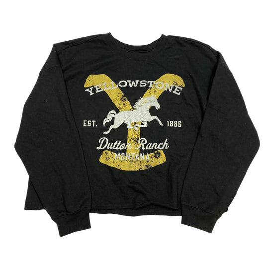 Sweatshirt Crewneck By Yellowstone In Black, Size: Xxl