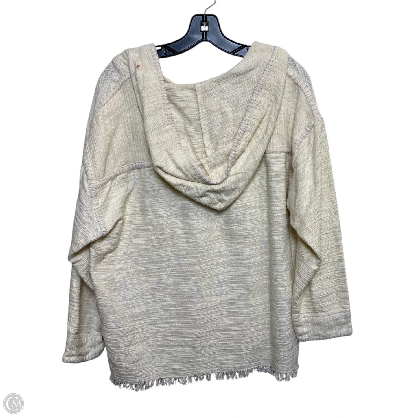 Sweatshirt Hoodie By Urban Expressions In Cream, Size: M