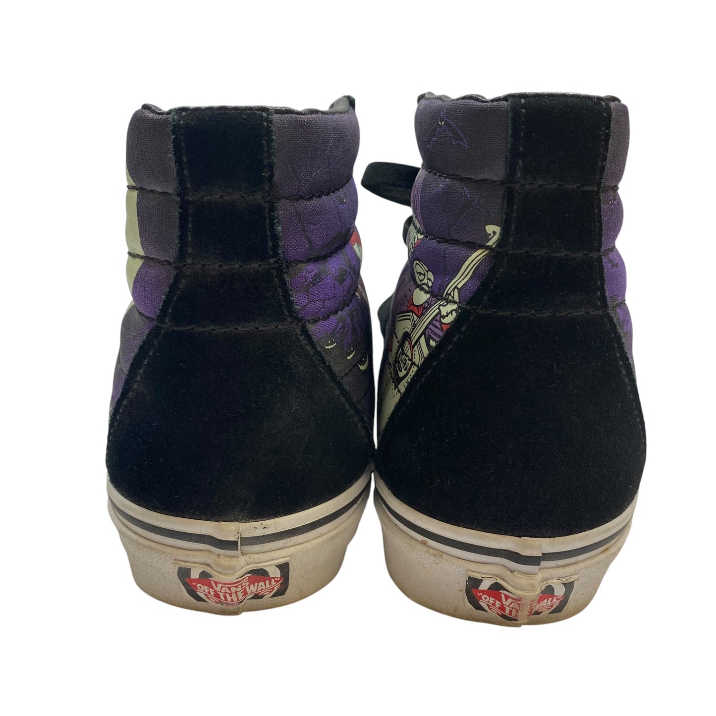 Shoes Sneakers By Vans In Black & Purple, Size: 8.5