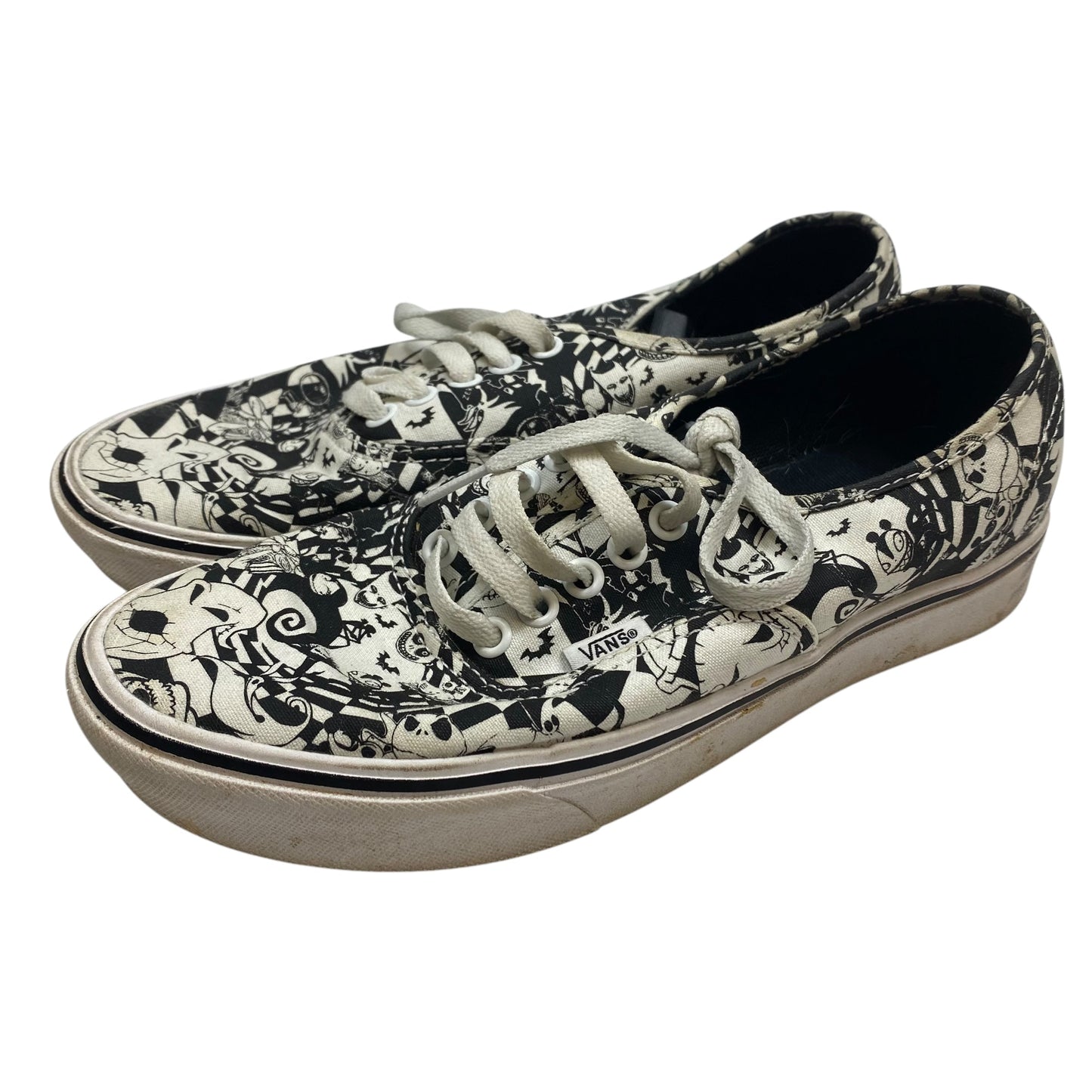 Shoes Sneakers By Vans In Black & White, Size: 8.5