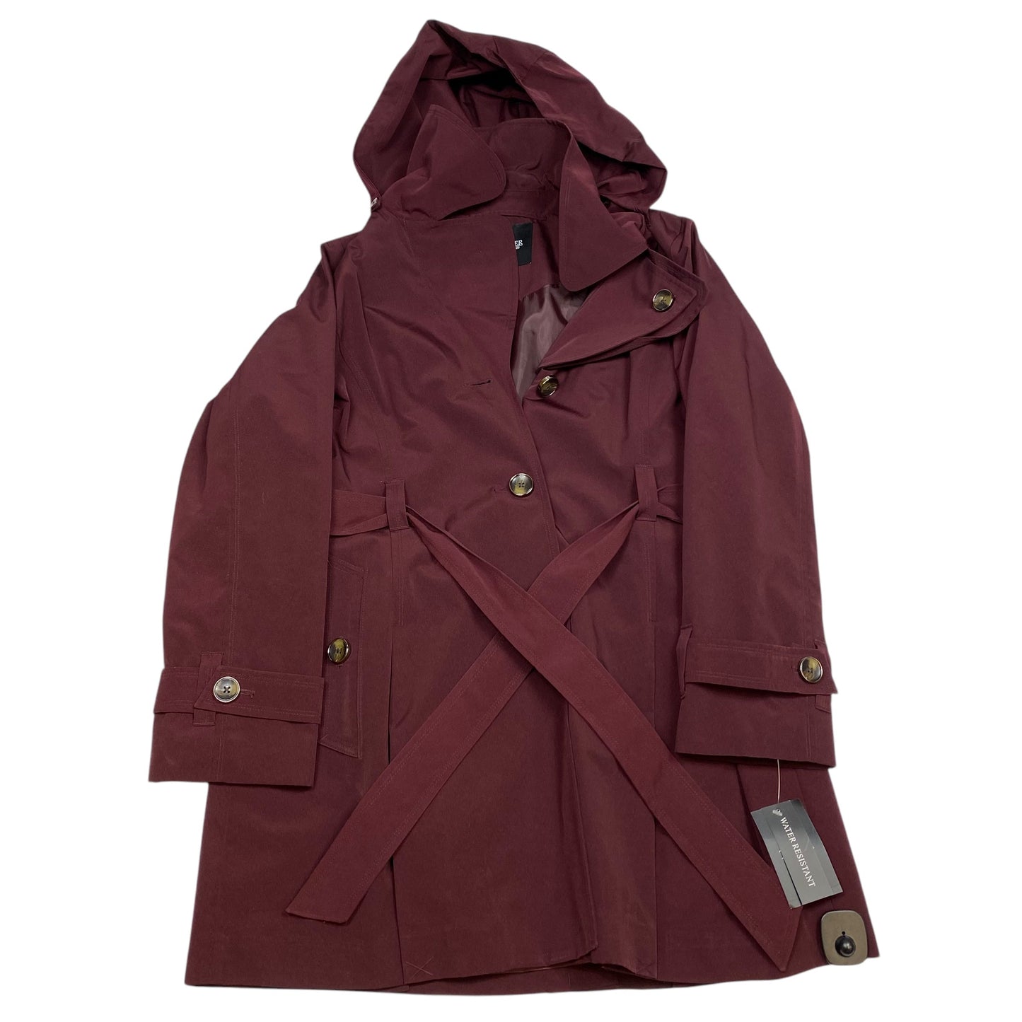 Coat Peacoat By London Fog In Red, Size: Xl