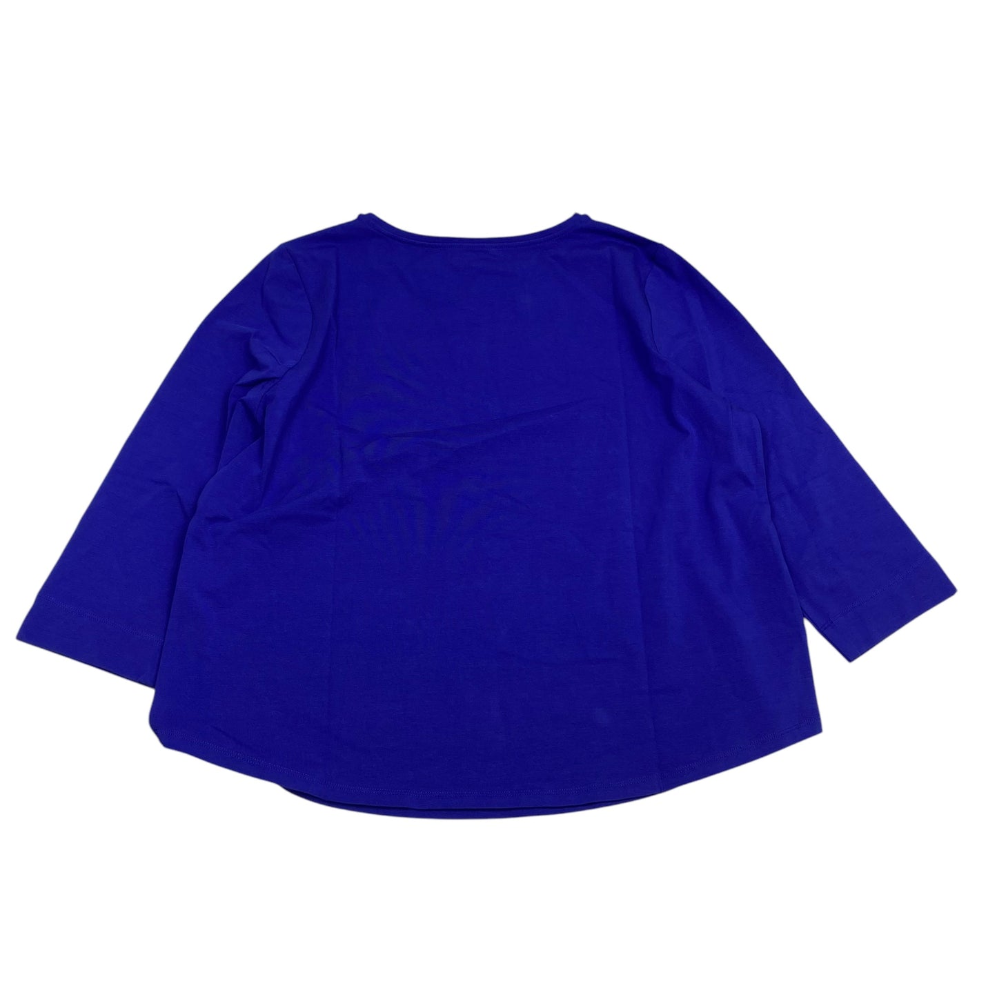 Top 3/4 Sleeve Basic By Chicos In Purple, Size: Xl