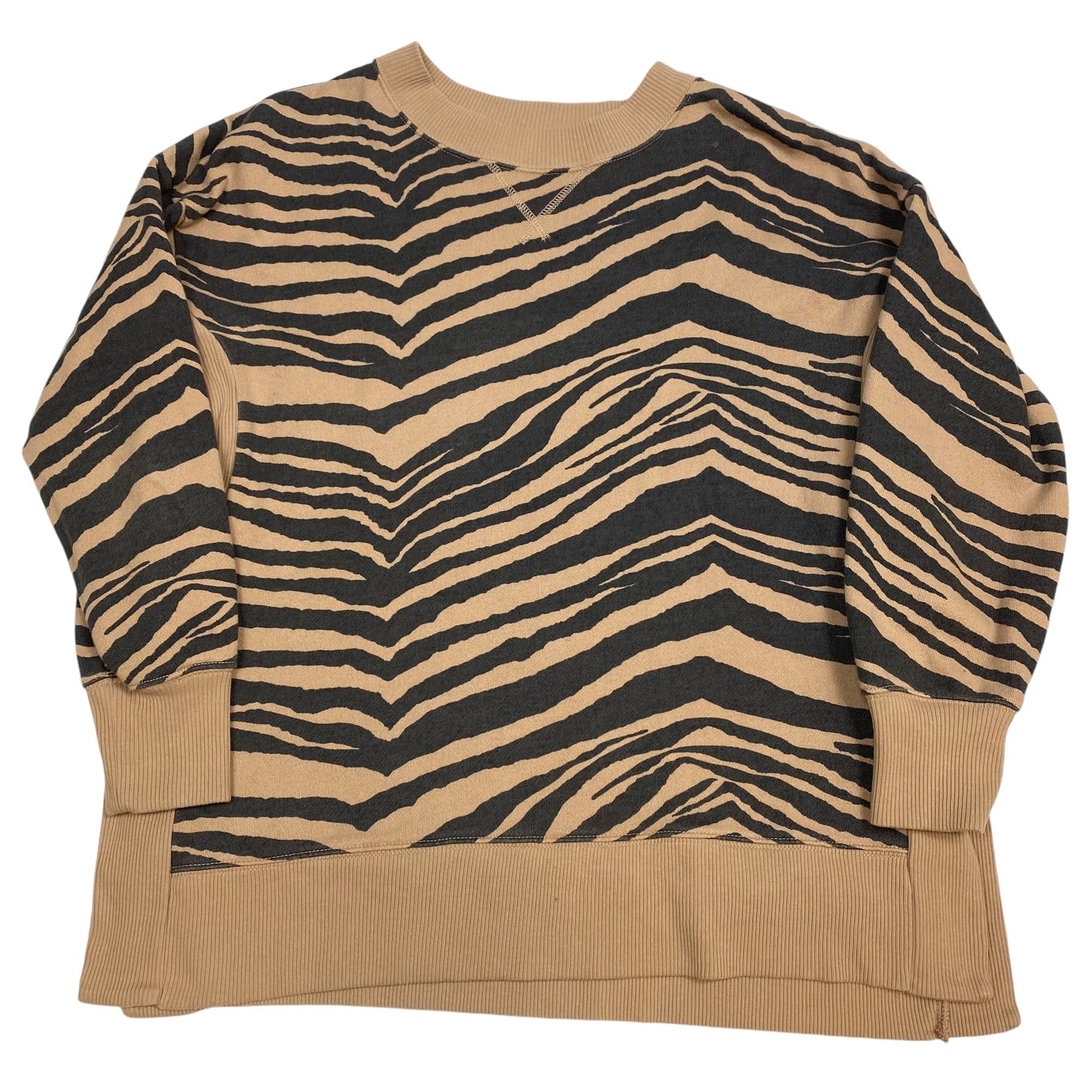 Sweatshirt Crewneck By Aerie In Zebra Print, Size: S