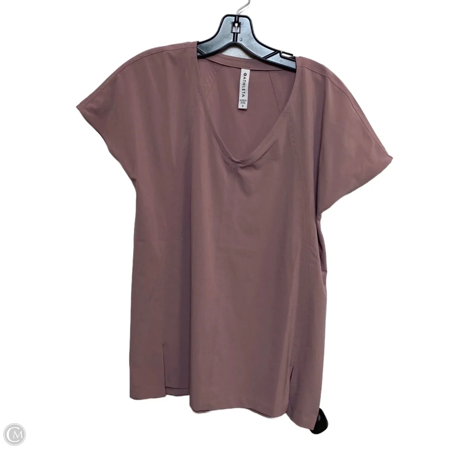 Athletic Top Short Sleeve By Athleta In Pink, Size: S