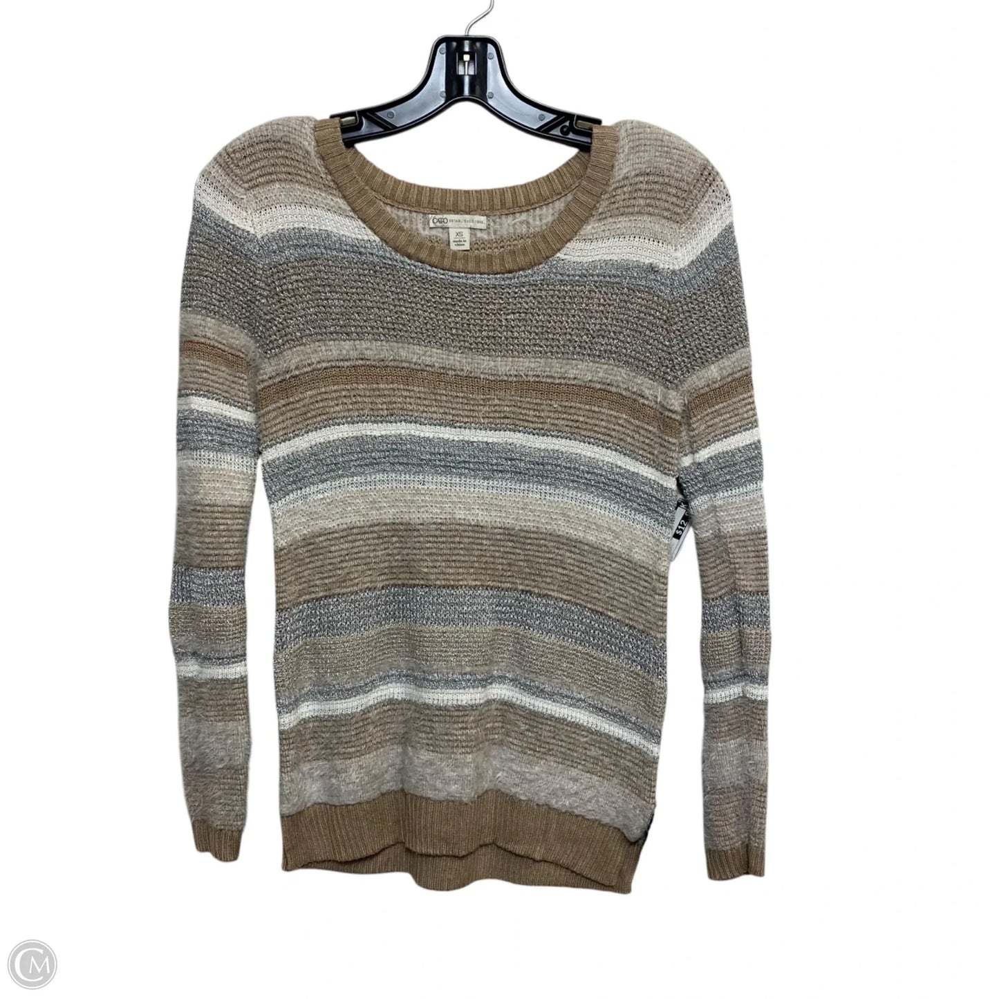 Sweater By Cato In Tan, Size: Xs