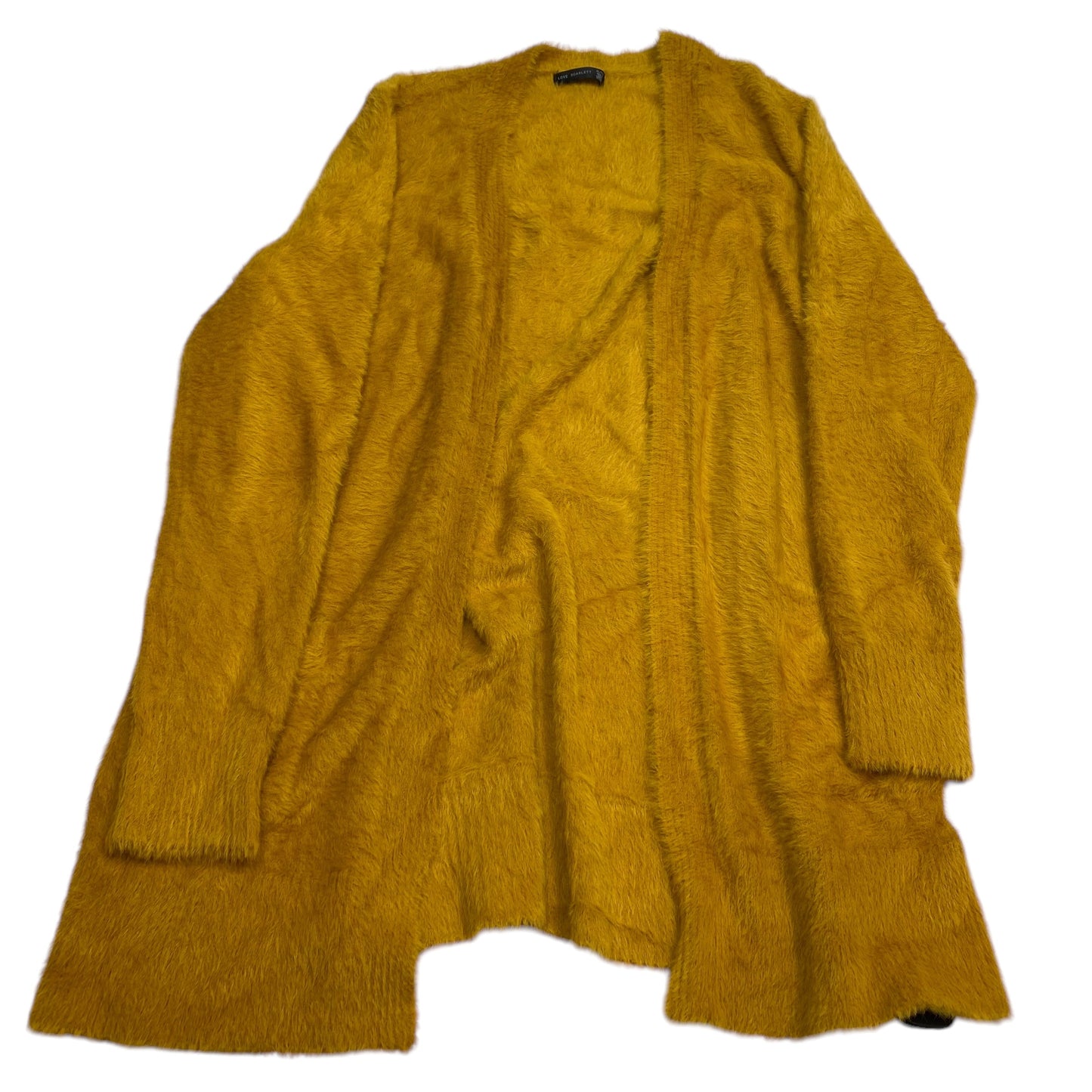 Sweater Cardigan By Love Scarlett In Yellow, Size: Xl