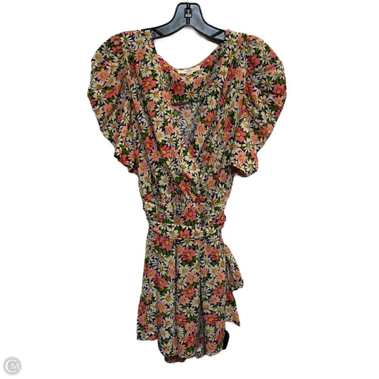 Dress Casual Short By Entro In Blue & Pink, Size: M