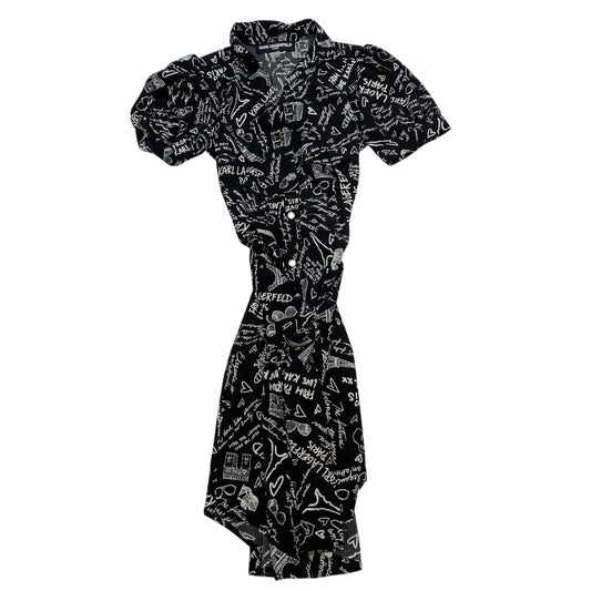 Dress Designer By Karl Lagerfeld In Black & White, Size: Xs