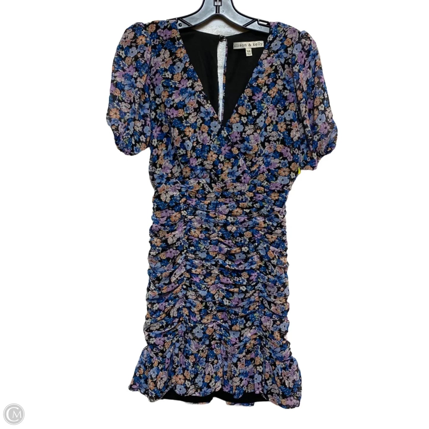 Dress Casual Short By Allison & Kelly In Blue & Purple, Size: Xs