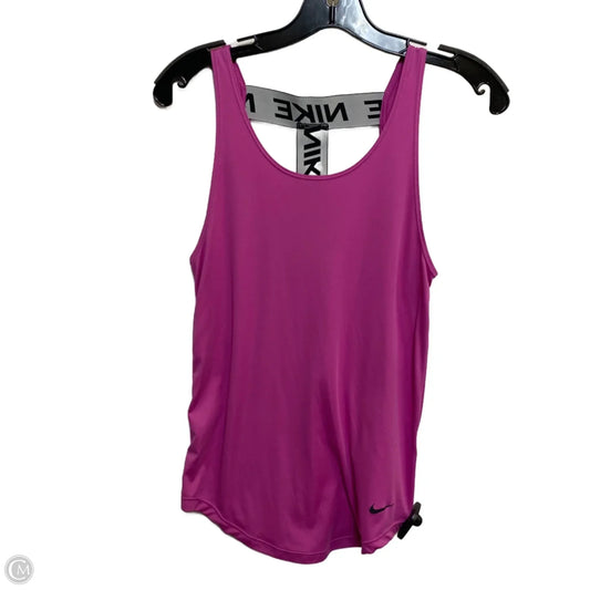 Athletic Tank Top By Nike Apparel In Pink, Size: Xs
