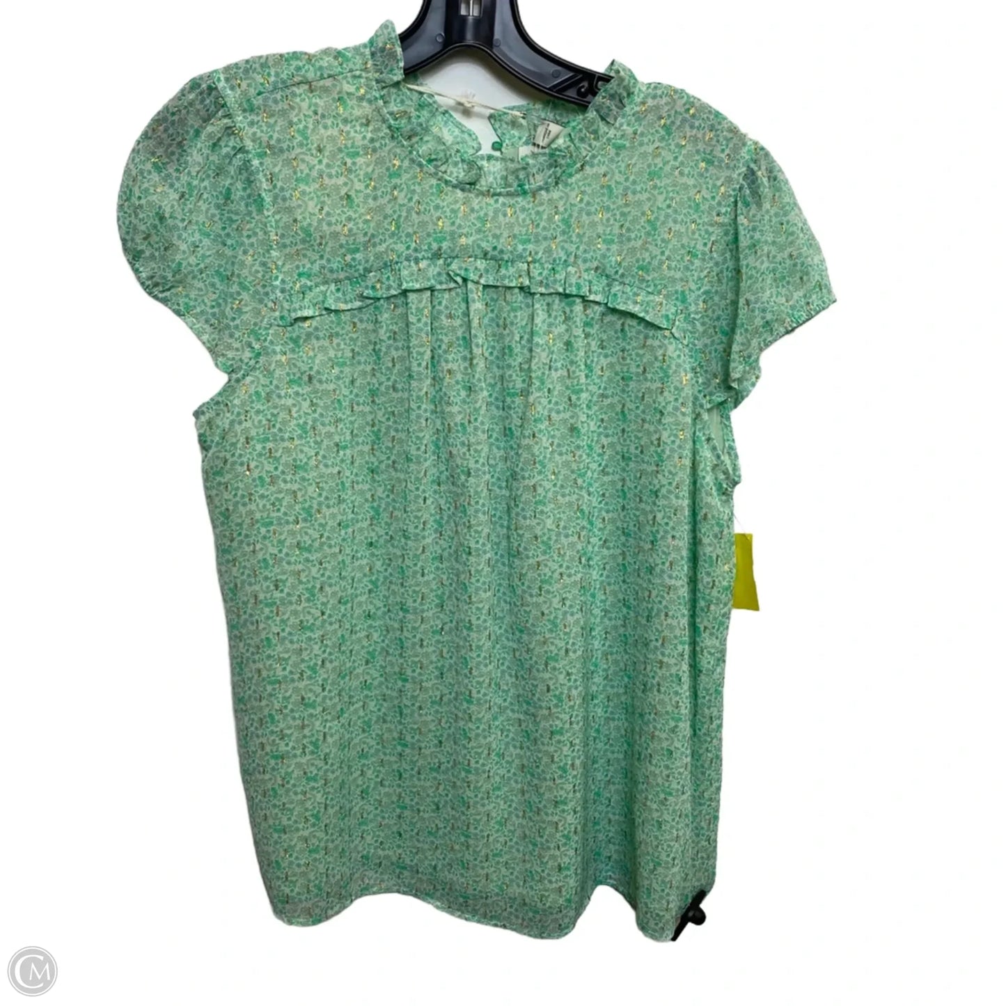 Top Sleeveless By Joie In Green, Size: L
