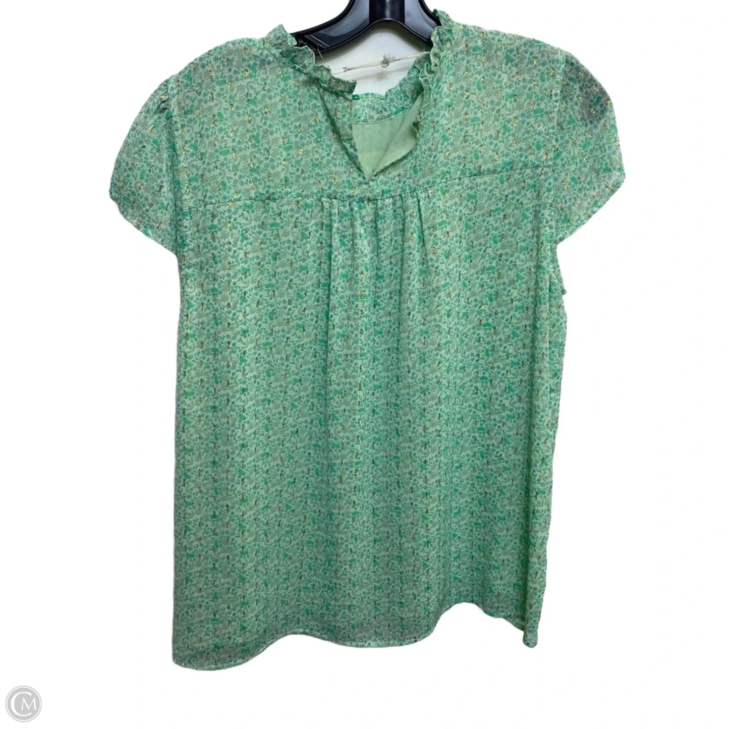 Top Sleeveless By Joie In Green, Size: L
