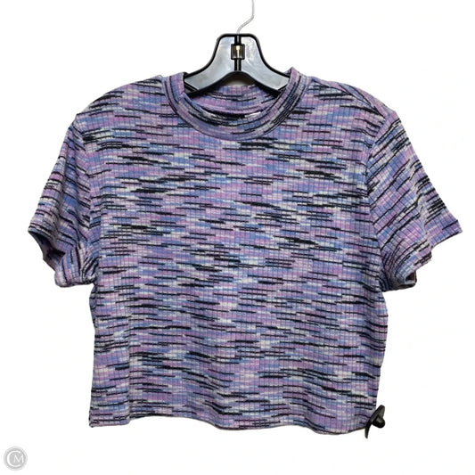 Top Short Sleeve By Divided In Purple, Size: Xl