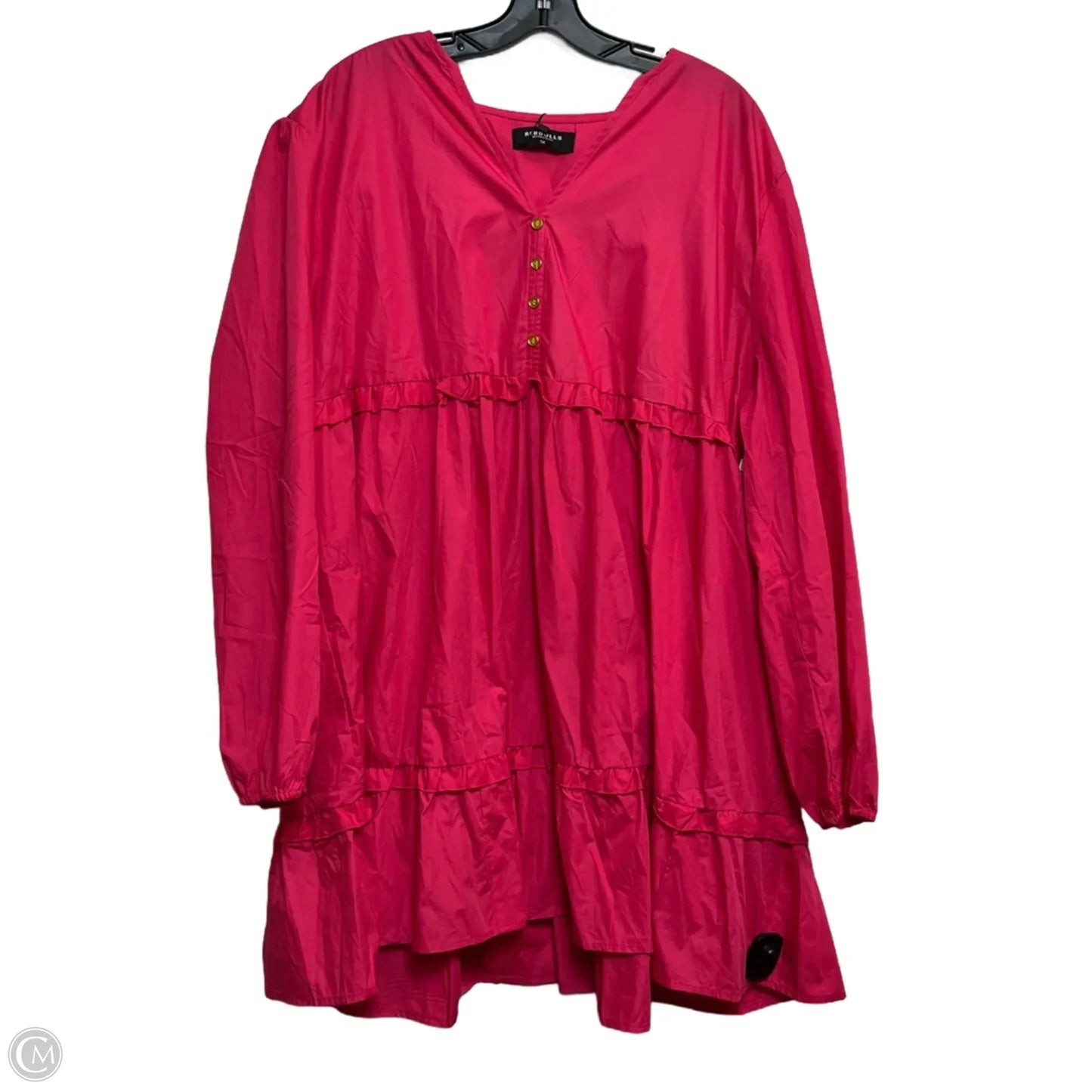 Dress Casual Short By Rebdolla In Pink, Size: 1x