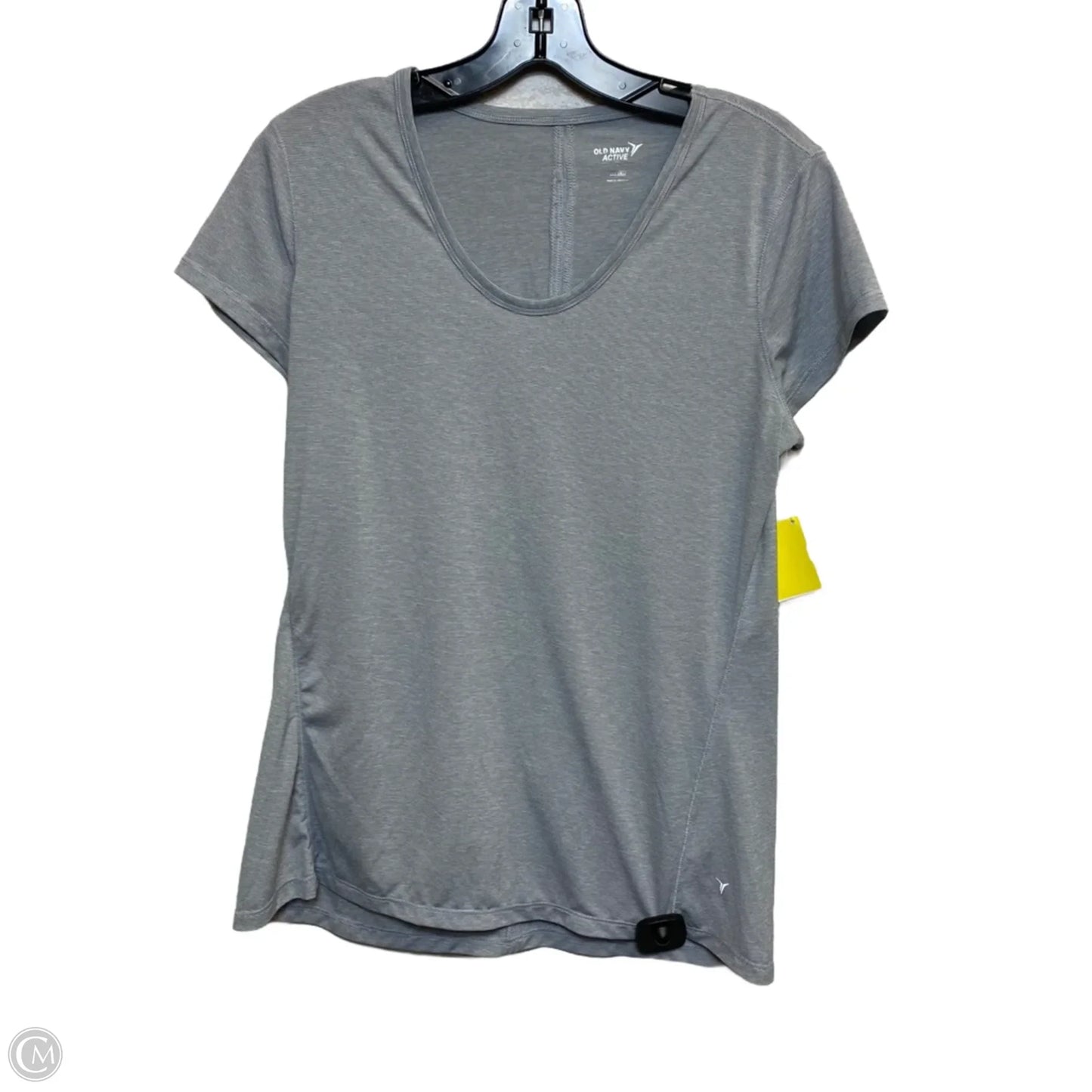 Athletic Top Short Sleeve By Old Navy In Grey, Size: M