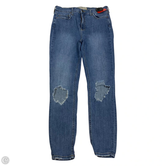 Jeans Skinny By Free People In Blue Denim, Size: 8
