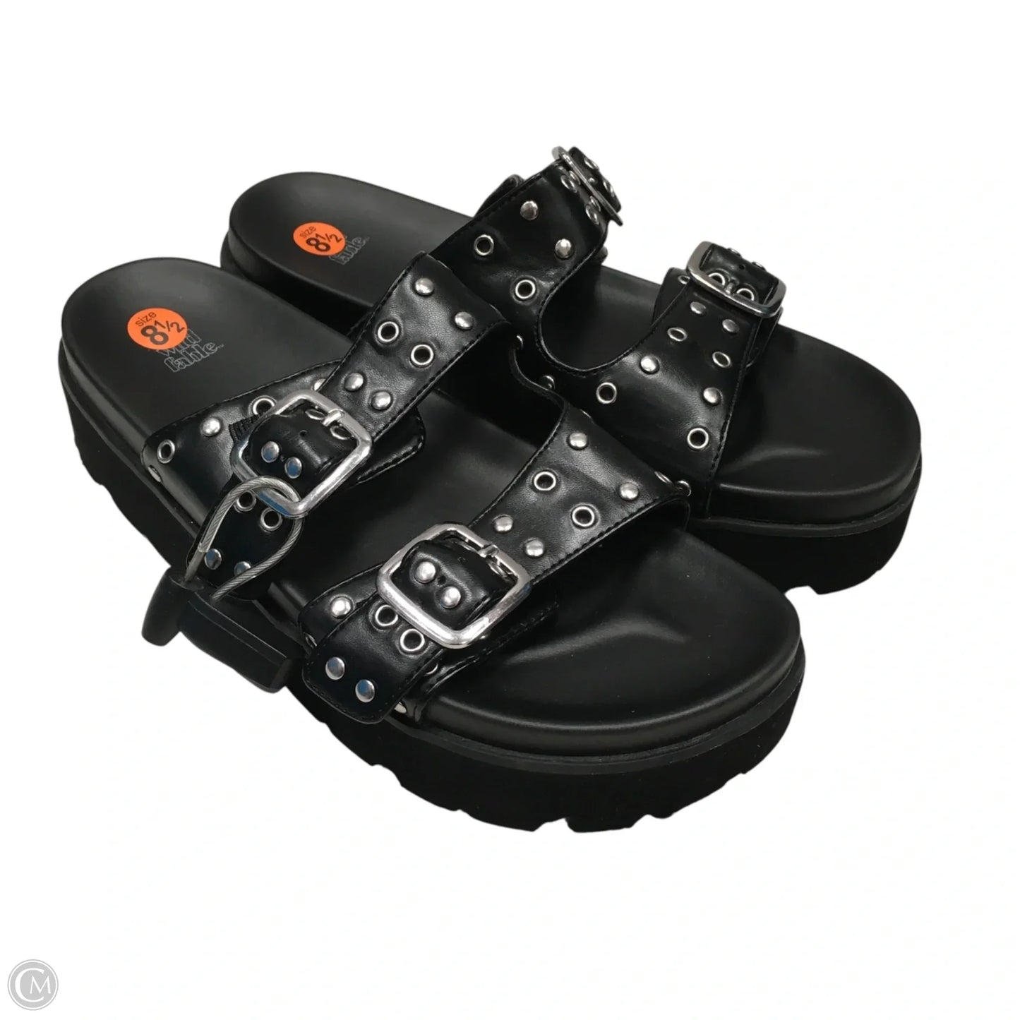 Sandals Heels Platform By Wild Fable In Black, Size: 8.5